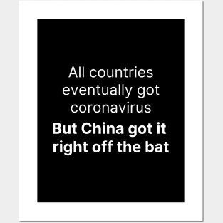 China got it right off the bat, funny Coronavirus Design Posters and Art